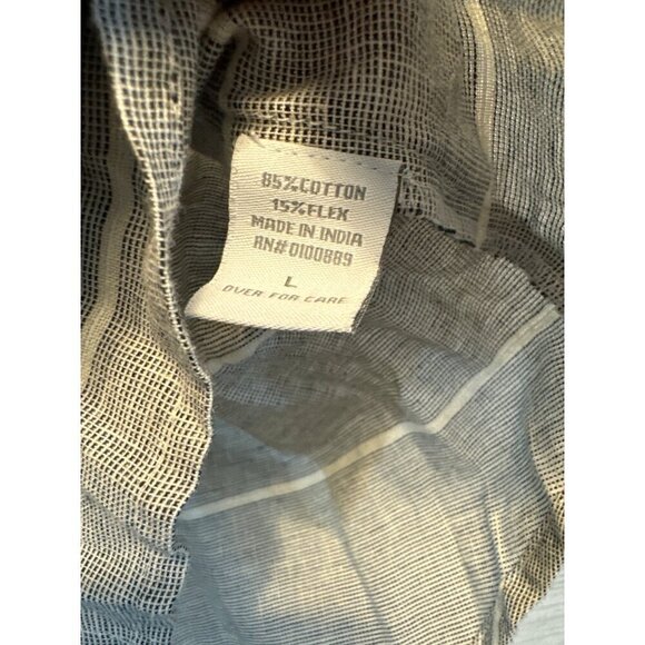 Keren Hart Grey Striped Button Down Back Shirt - Picture 3 of 4